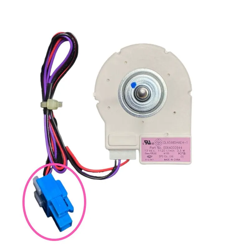 Двигатель вентилятора холодильника Haier DLA5985HAEH, 1120 об\мин, DC13V, 3,3W, 0064000944, оригинал