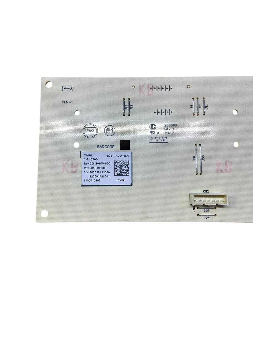 Модуль управления стиральной машины Beko, 2858195000 (НЕ ПРОШИТЫЙ)