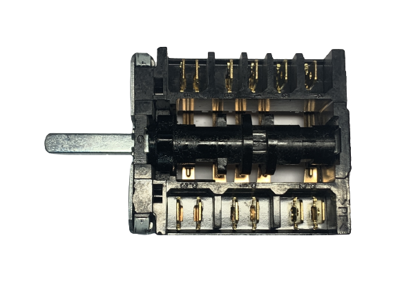 Переключатель духовки Candy, Whirlpool, Zanussi, Korting, EGO 46.25866.560, 5(4+0) поз., шток L23мм