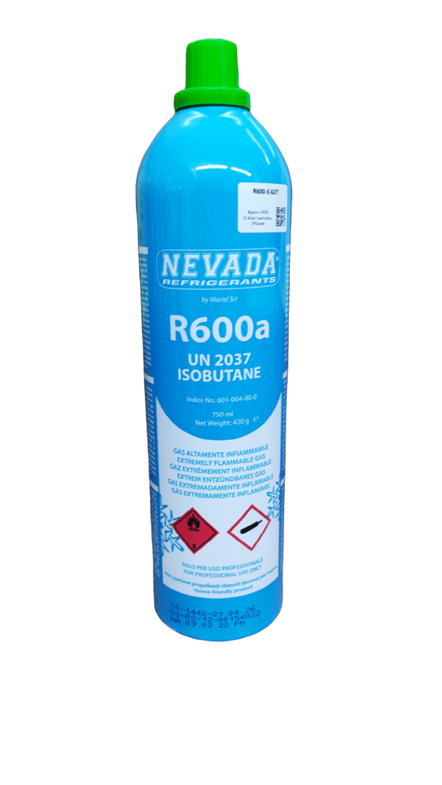 Главное фото товара Фреон R600 (0,42кг) ниппель NEVADA, Indesit, Ariston C00089700, Италия
