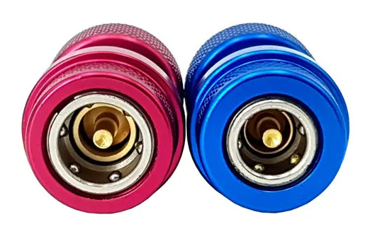 Вентиль сервисный быстросъемный угловой для автокондиционеров (комплект-2шт) 1/4SAE VALUE VHF-B R134