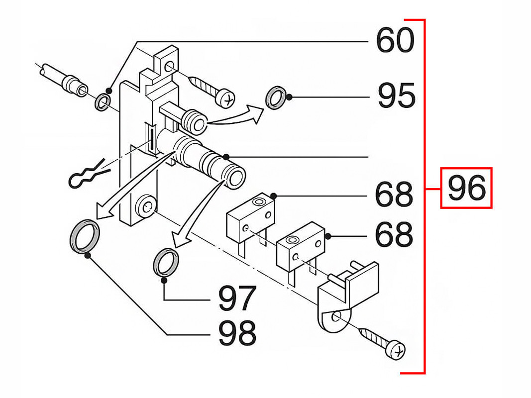 Переходник капучинатора кофемашины Delonghi ESAM5, ESAM6 5513214821
