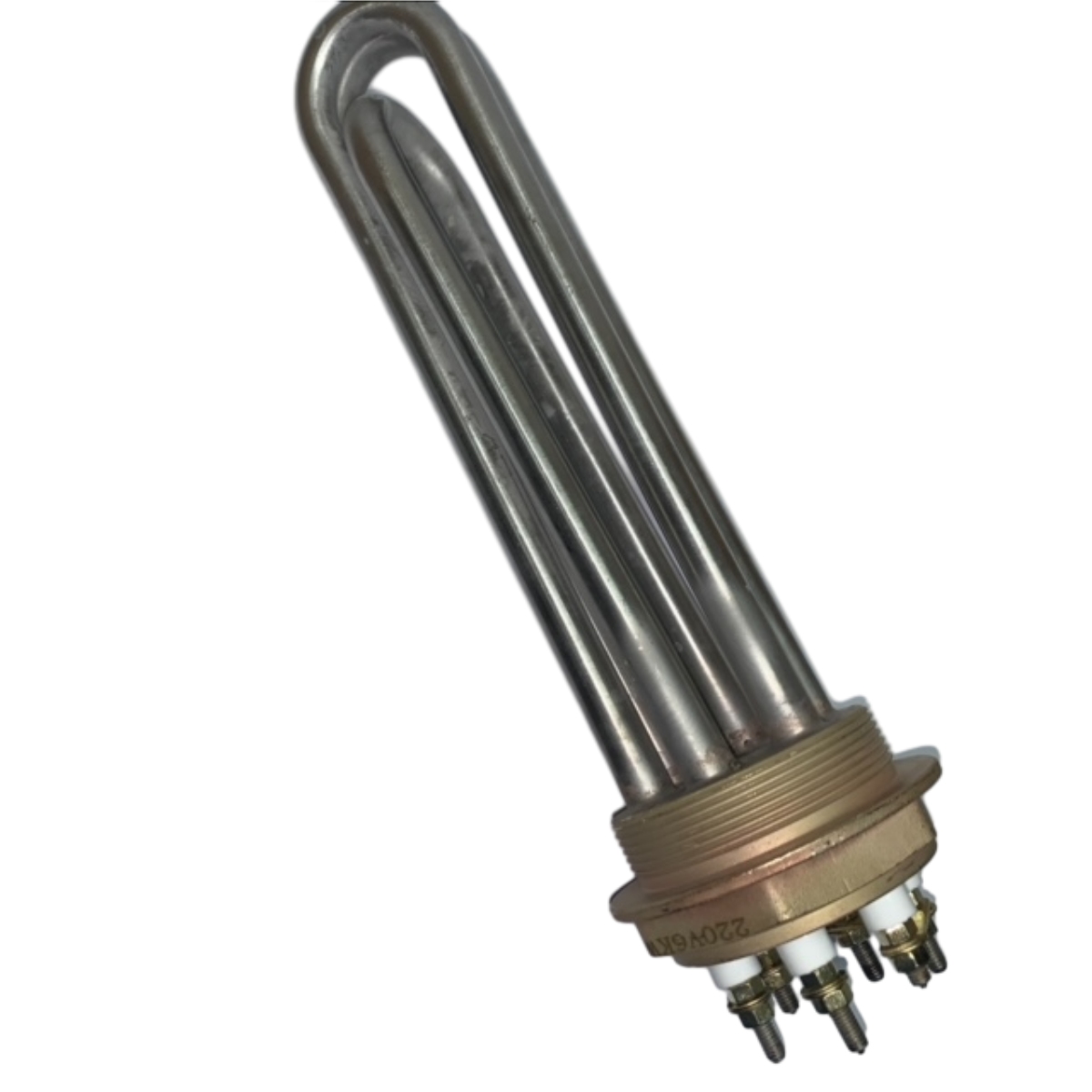 ТЭН водонагревателя 6000W (3х2000) 220V L225мм резьба D67мм