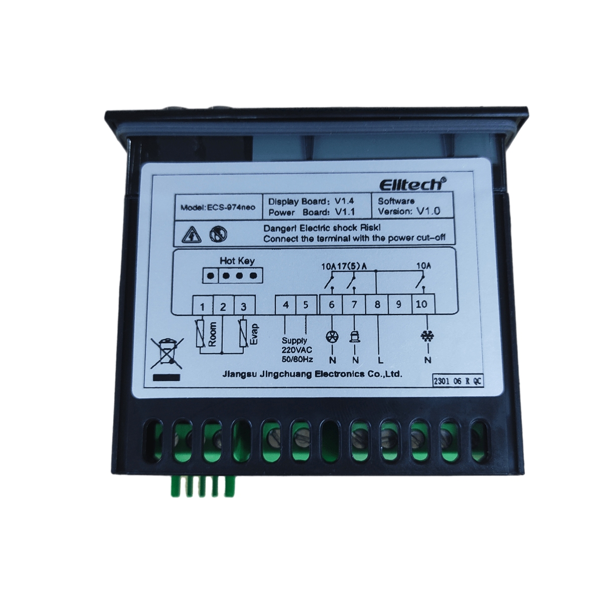 Электронный блок контроллер Elitech ECS974 (аналог ID974 2 датчика пластиковых)