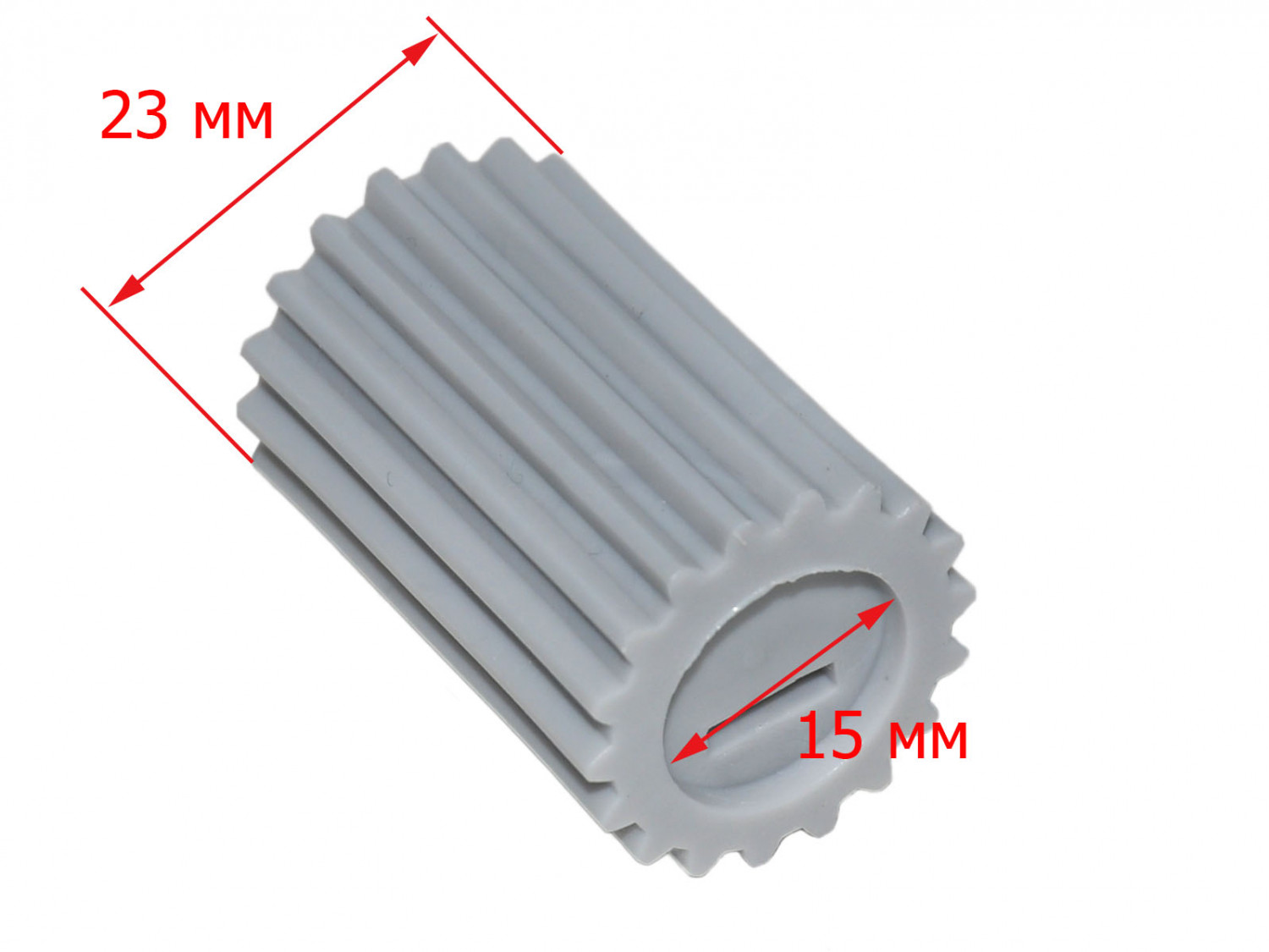 Втулка шнека мясорубки Гамма 7, D23, H35 Z18, 50680516025