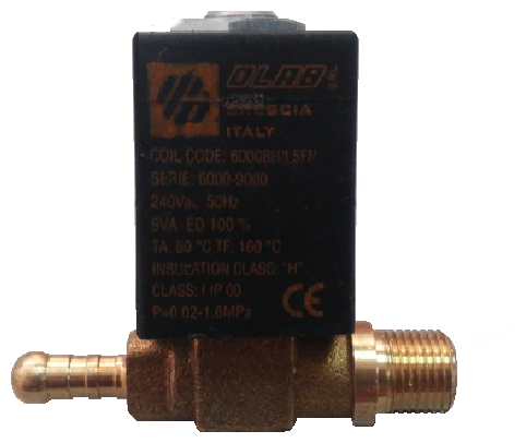 Клапан кофемашины OLAB 6000BH/L5FM 240v 9VA штуцер прямой