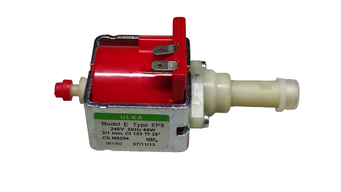 Насос Ulka 48W 650cc/min 15bar EP5 2/1мин 220V, 49028861, 5113211281, 4055060232 (пластиковый носик)