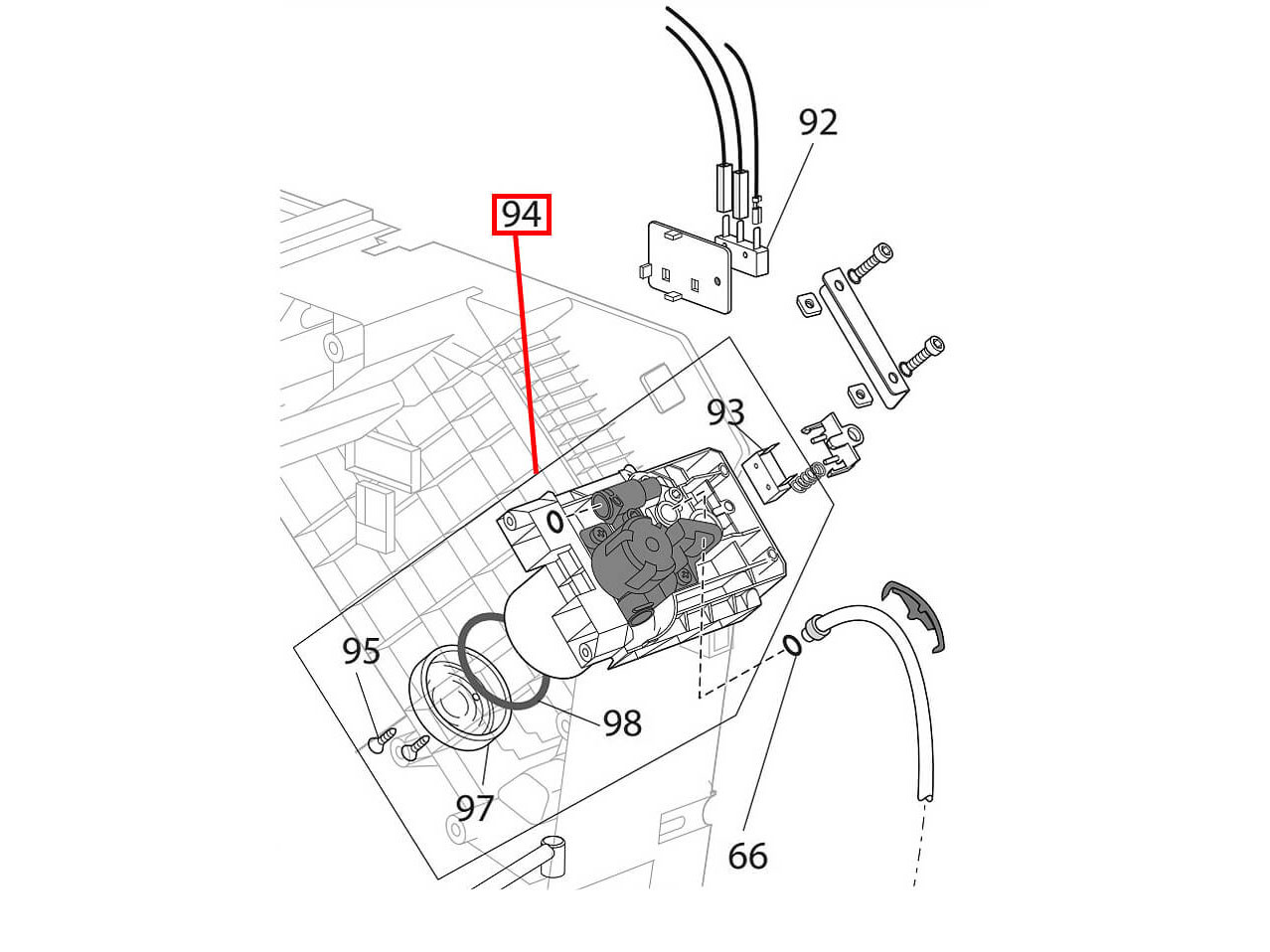 Поршень термоблока кофемашины Delonghi EСAM/ETAM, 5513227961