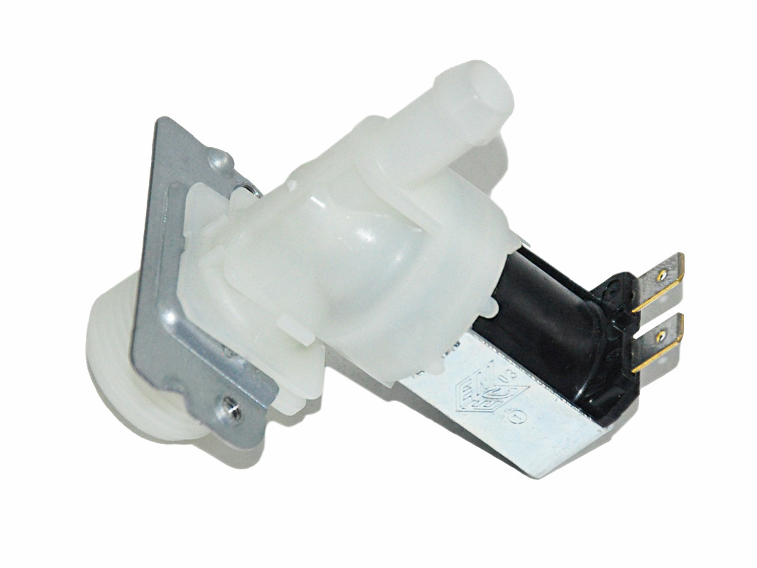 Клапан заливной 1х180 стиральной машины Indesit, Ariston, Candy, Samsung 1Wx180˚ Ø12, 220V