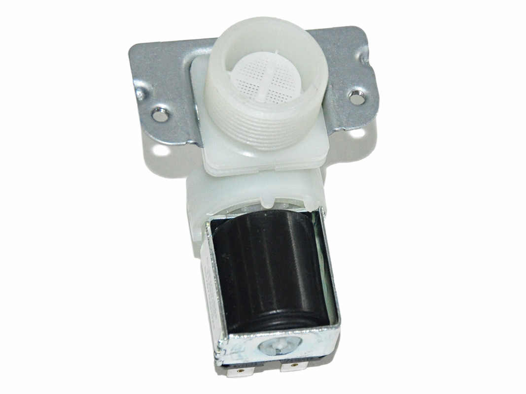 Клапан заливной 1х180 стиральной машины Indesit, Ariston, Candy, Samsung 1Wx180˚ Ø12, 220V