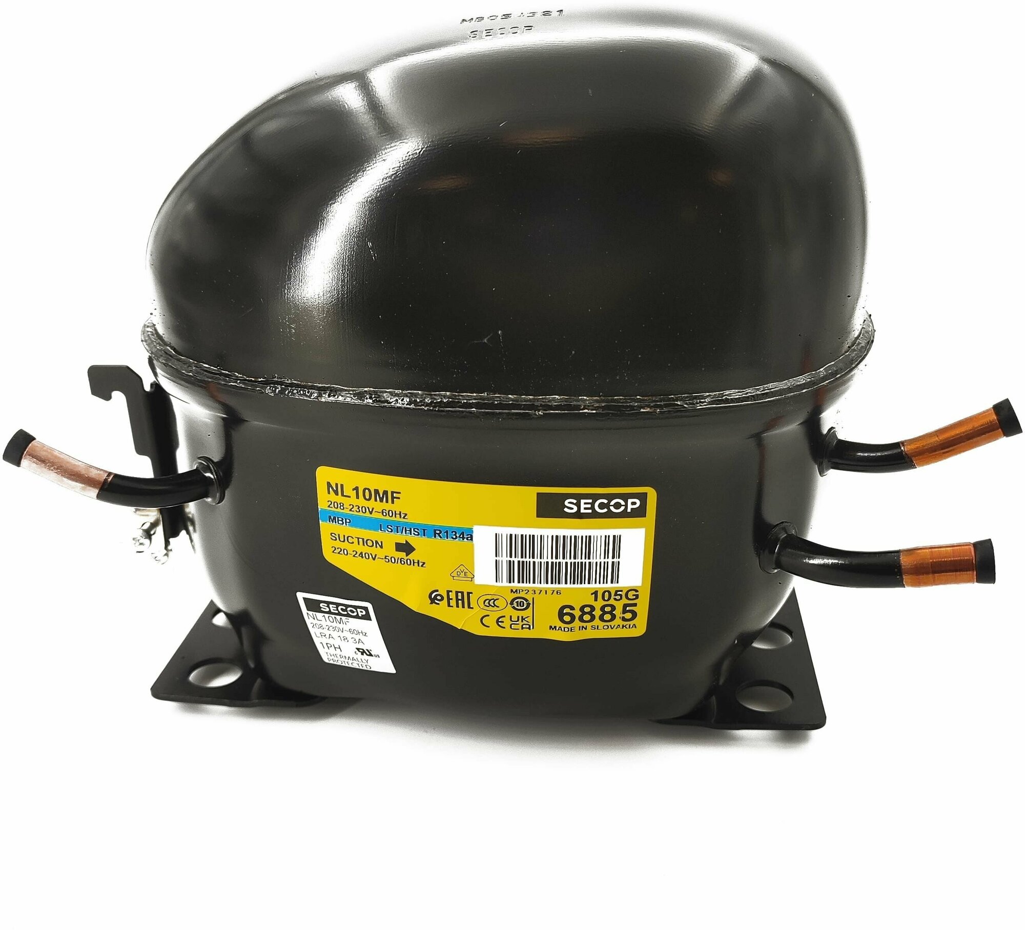 Компрессор R134 Secop (Danfoss) NL10MF 213W/-25`C, 567W/-15`C, 1014W/+7,2`C