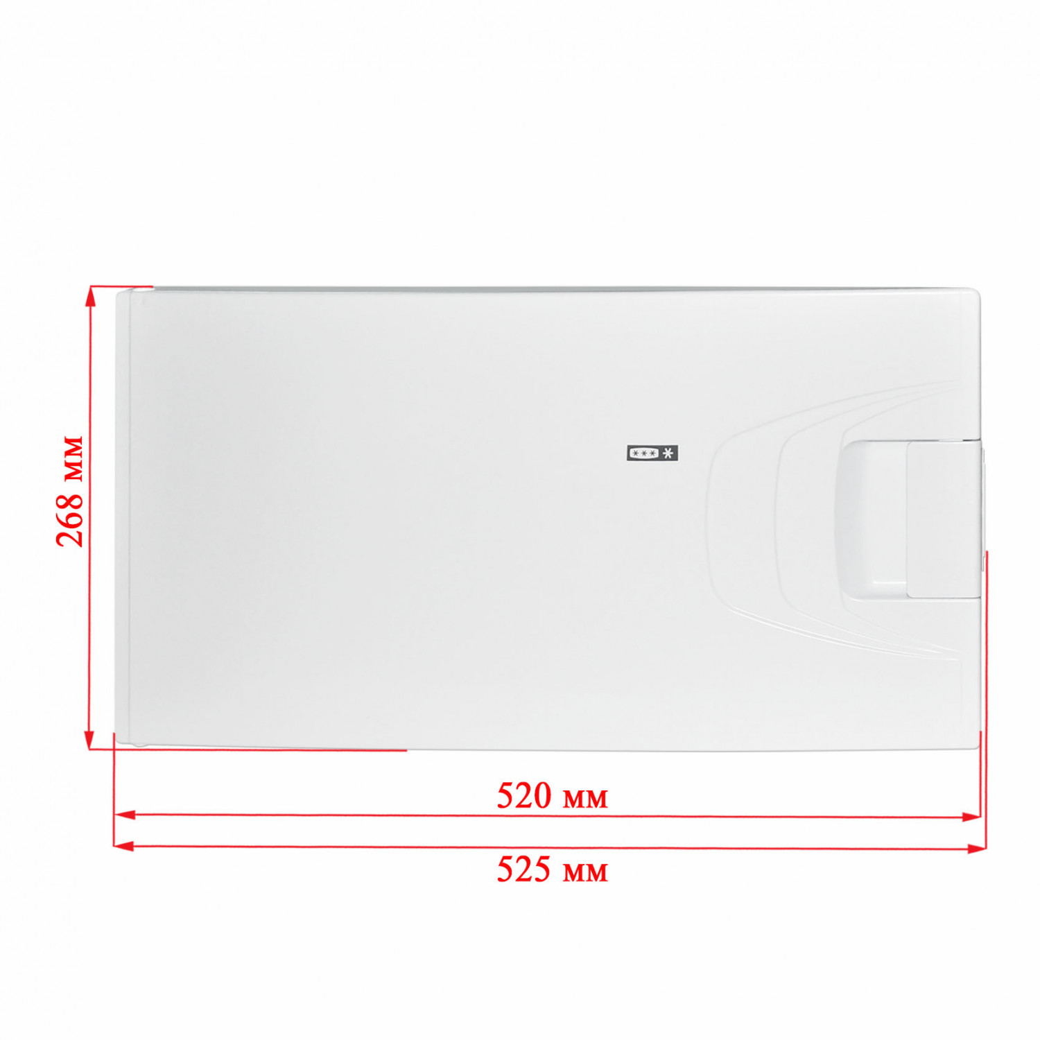 Дверца морозильного отделения холодильника Indesit, Ariston, Стинол (белая) C00859990, оригинал