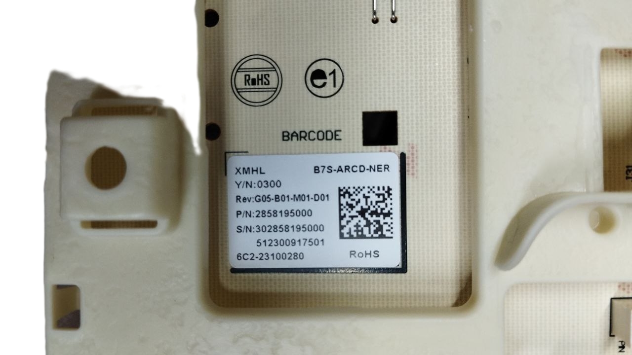 Электронный модуль управления стиральной машины Beko 2858197890, оригинал