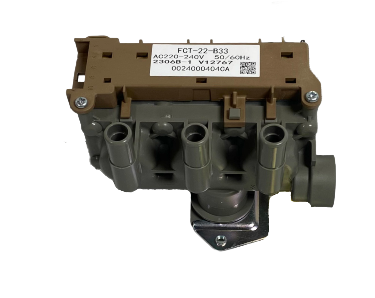 Клапан заливной 3х180 стиральной машины Haier (колодка, 3 соленоида 3Wx180) 0024000404CA