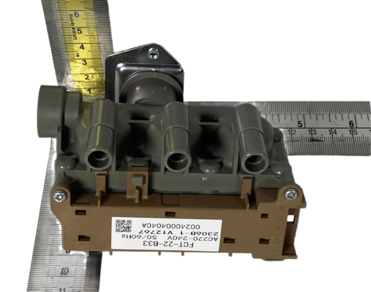 Клапан заливной 3х180 стиральной машины Haier (колодка, 3 соленоида 3Wx180) 0024000404CA