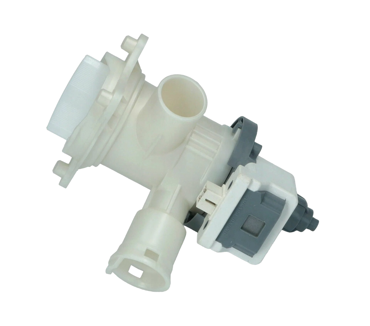 Насос сливной в сборе с улиткой стиральной машины Bosch Logixx, Maxx Hanyu, под защ, клеммы вперед