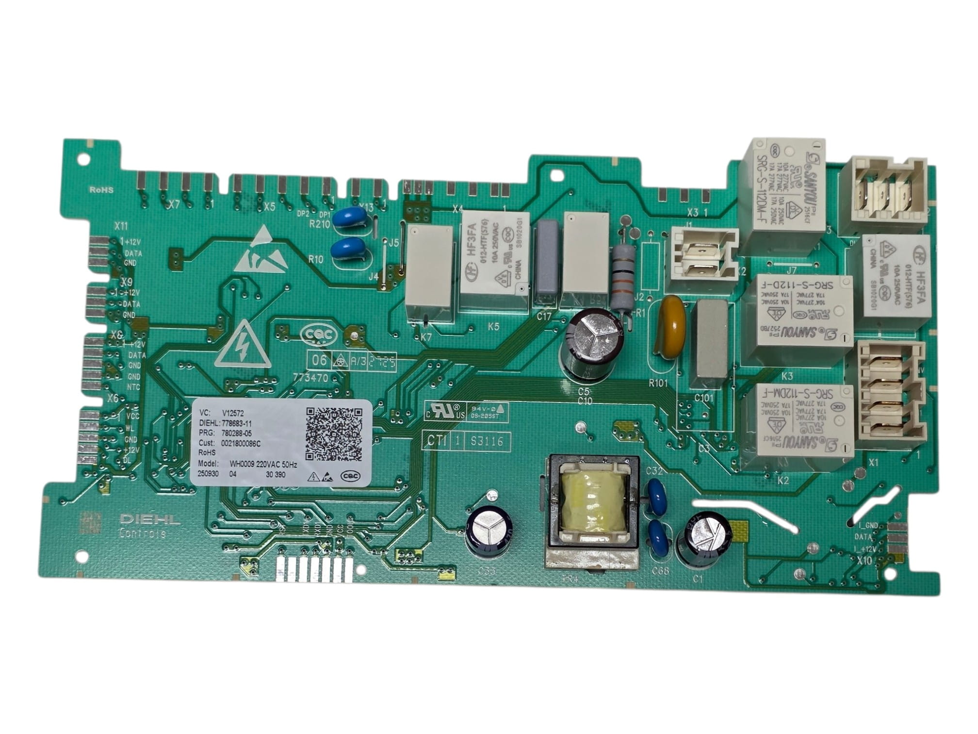 Электронный модуль стиральной машины Haier 0021800086C, оригинал