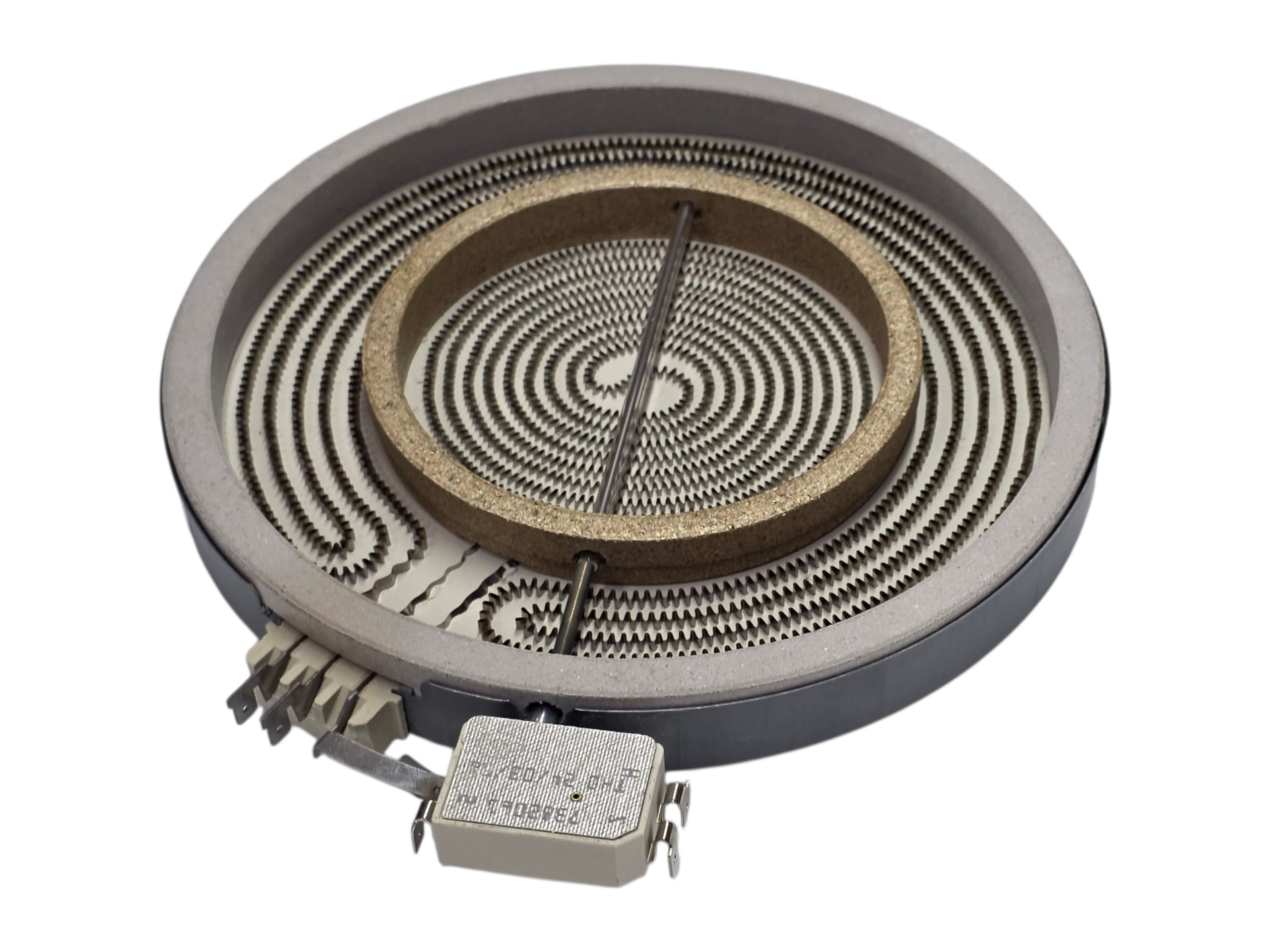 Конфорка стеклокерамики D230/140мм 2100/700W электрической плиты Whirlpool 481231018895