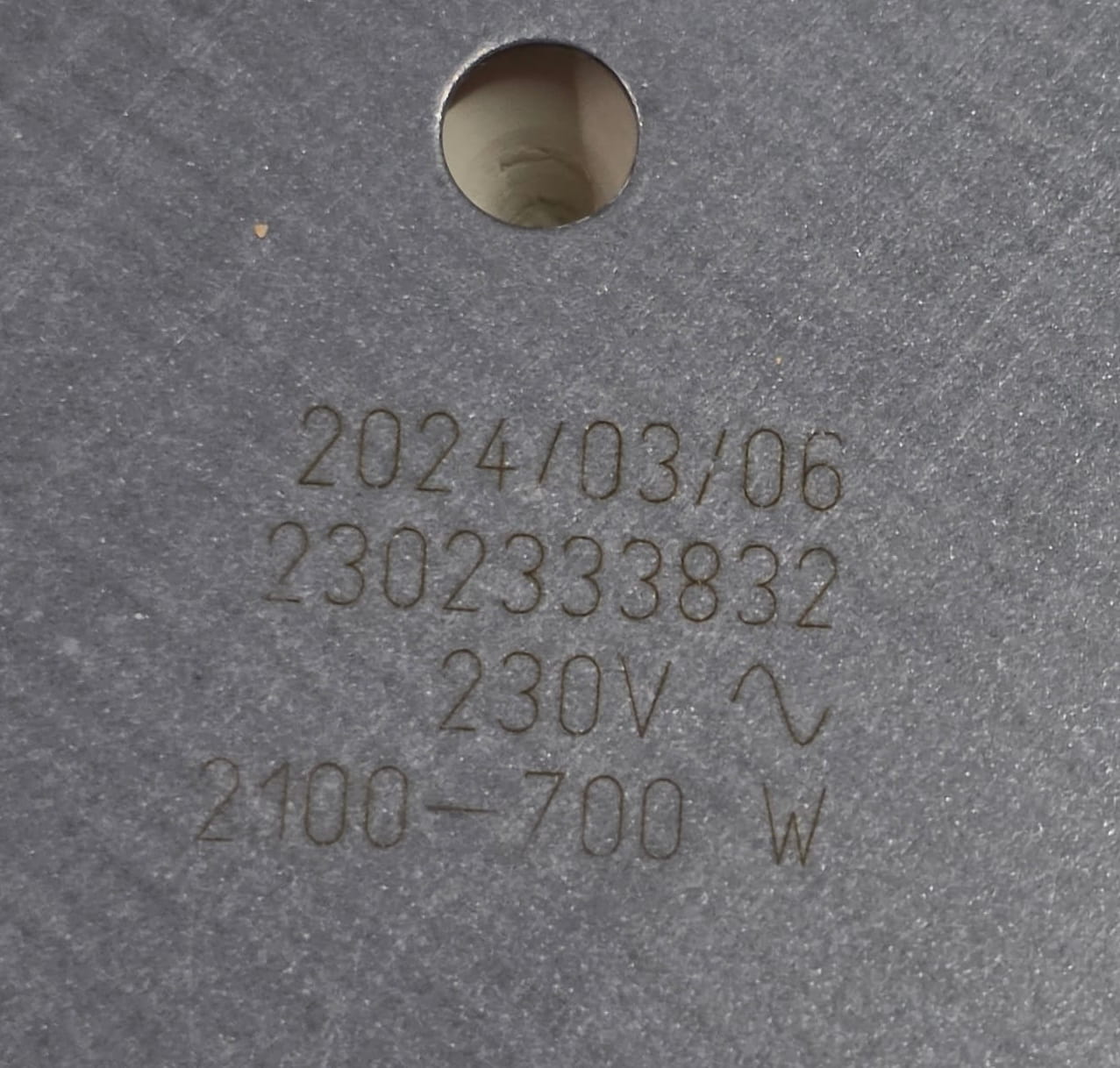 Конфорка стеклокерамики D230/140мм 2100/700W электрической плиты Whirlpool 481231018895