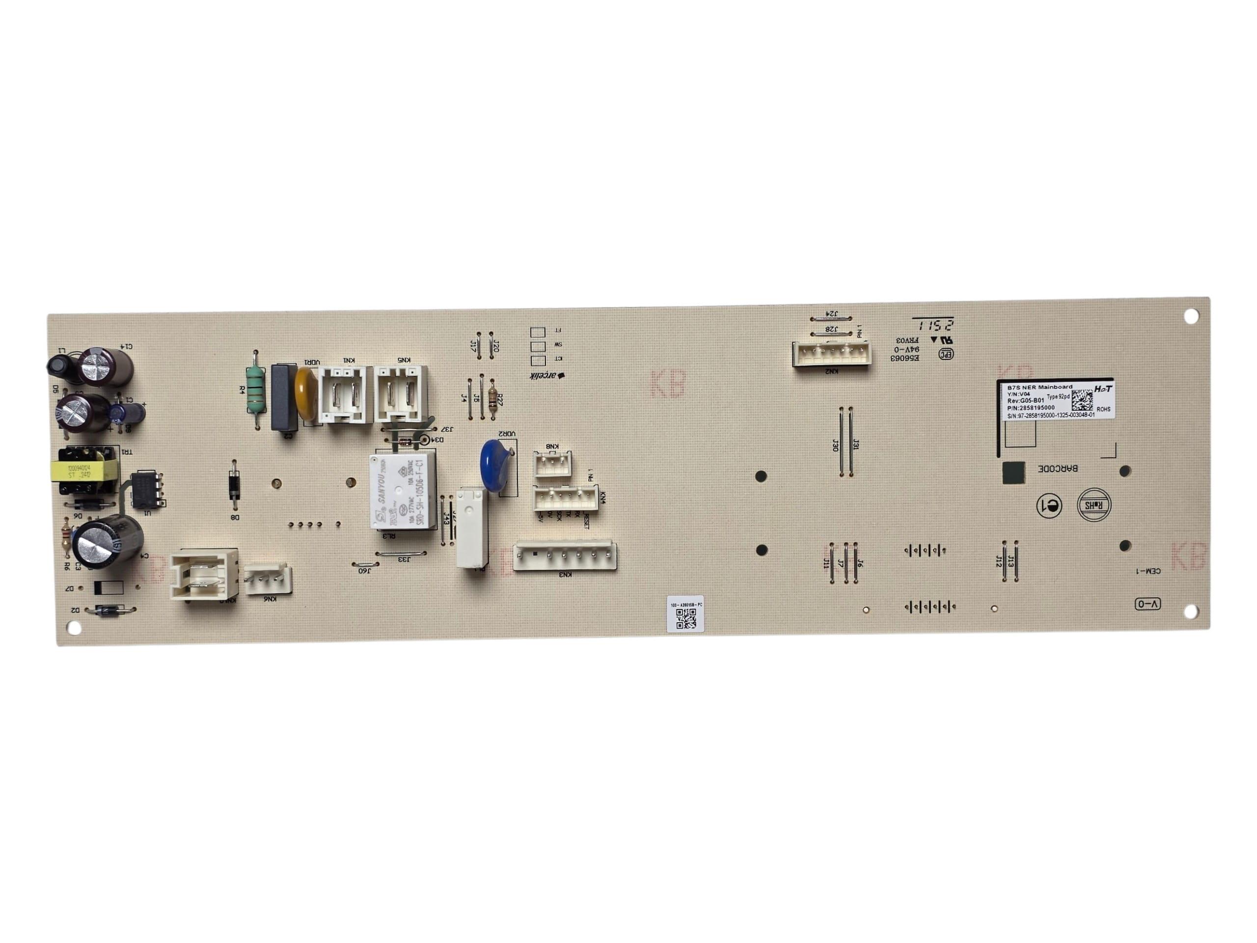 Электронный модуль управления стиральной машины Beko, Grundig 2858196930, оригинал