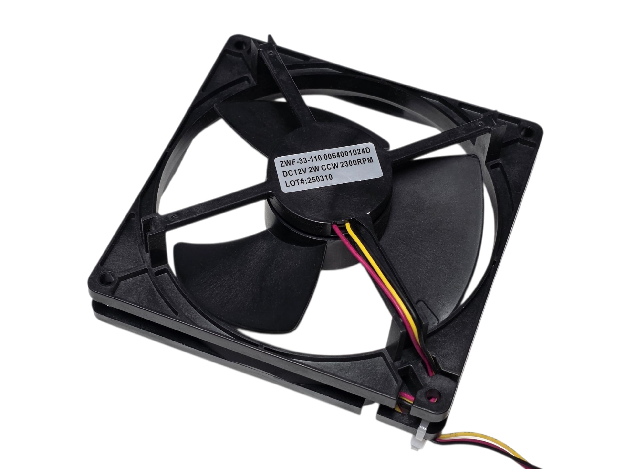 Вентилятор холодильника Haier DC12V 125х125мм в сборе, KYM FBA12J12 023A, 00014951, аналог