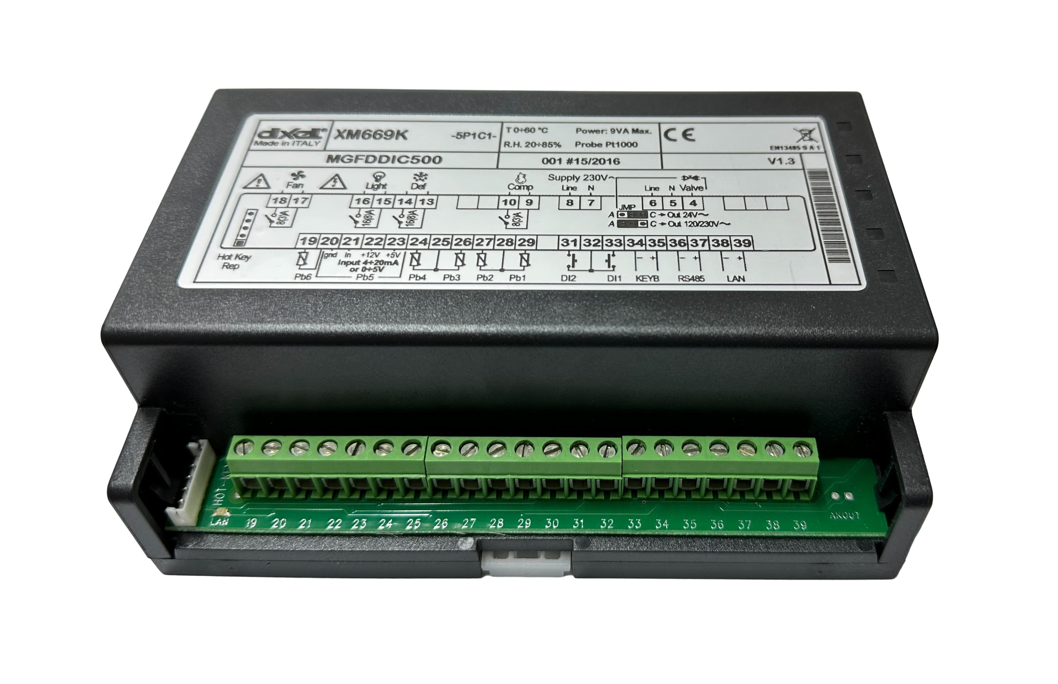 Эл.блок контроллер Dixell XM669K -5P1C1 RS485 PT1000 230V без датчиков Emerson (Италия)
