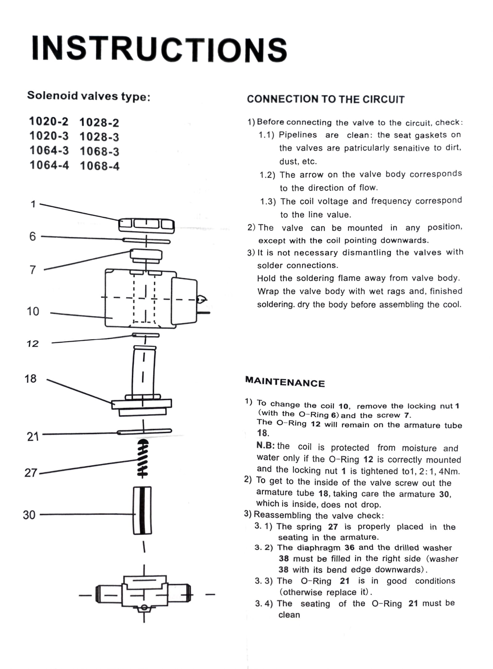 Соленоид FavorCool 1/2" пайка (вентиль 12,70мм 1/2 SV1068/4S)