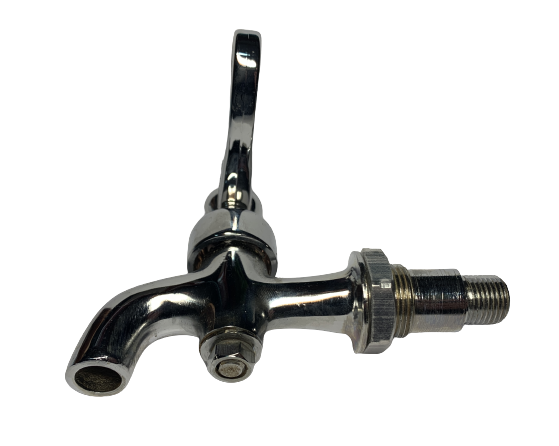 Кран титана для горячей воды поворотный регулируемый наружная двойная резьба D16/23мм KT013