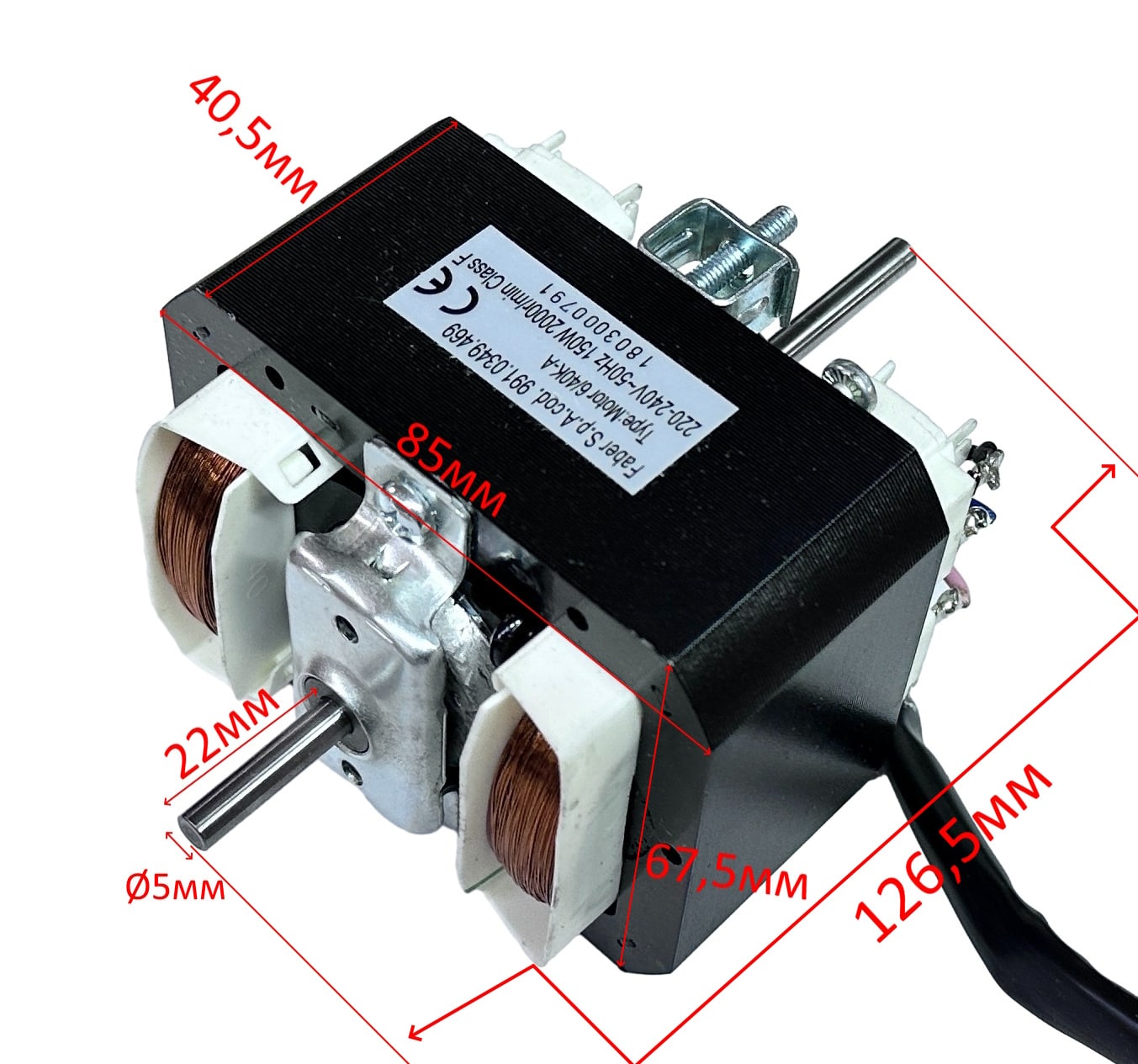 Мотор (двигатель) вытяжки Эликор, Faber 6/40 K-A V61 220V 133.0016.839