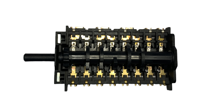 Переключатель духовки ZX-851, 8 поз, шток L23мм, 16A