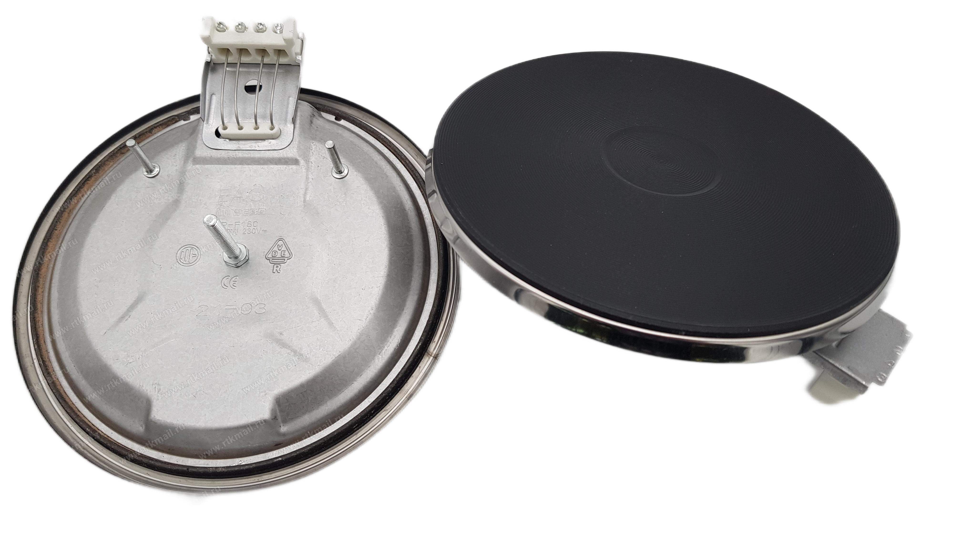 Конфорка D180мм 1500W (Китай) WEBO/SKL электрической плиты с ободом