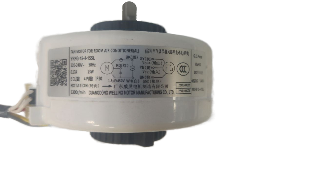 Двигатель вентилятора наружнего блока YKFG-15-4-155L кондиционера Haier, 505002763, оригинал