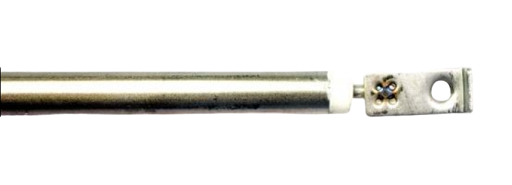 ТЭН 1000W гибкий, сухой нержавейка D8,0мм L1045мм 220V контакты под винт, для тепловых пушек, завес
