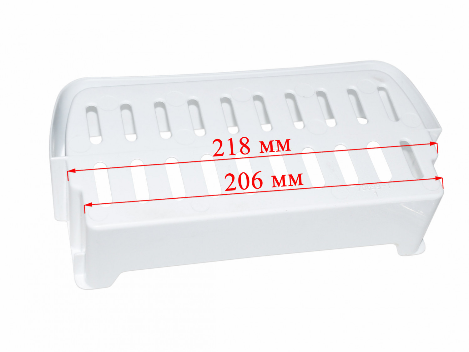 Полка балкон двери холодильника Indesit, Ariston 235х110х60мм (белая) C00856001