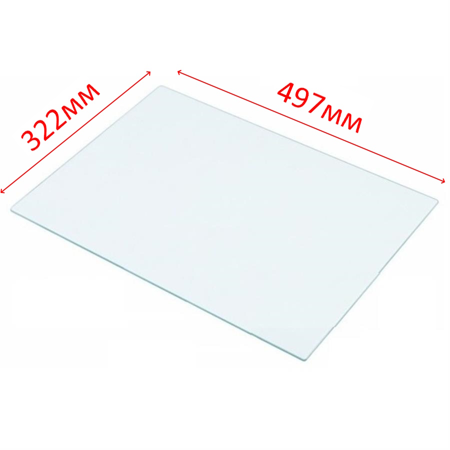 Полка холодильника Indesit, Ariston (стекло 497*322мм без обрамлений) C00372745, оригинал