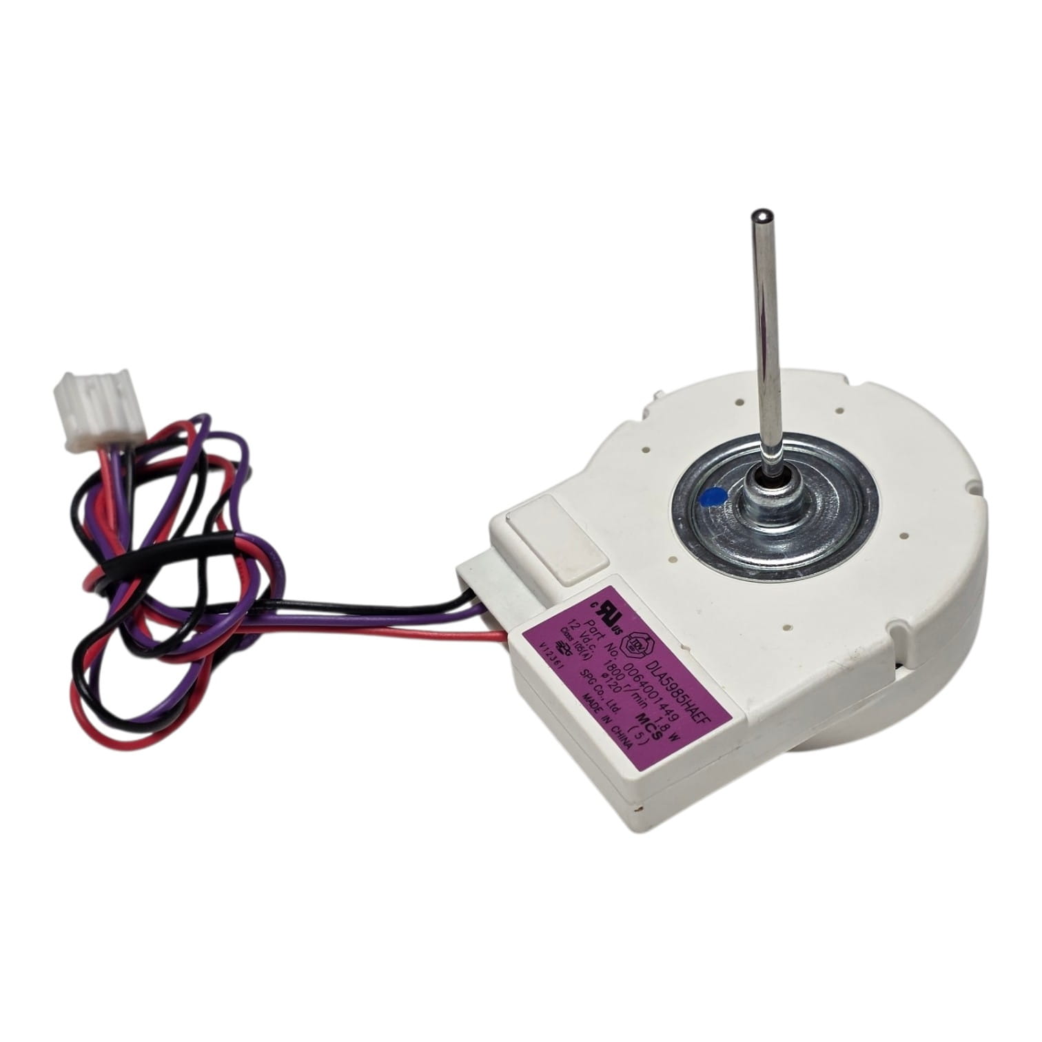 Двигатель вентилятора холодильника Haier DLA5985HAEF, DC12V, 1,8W, 1800 об./мин. 0064001449