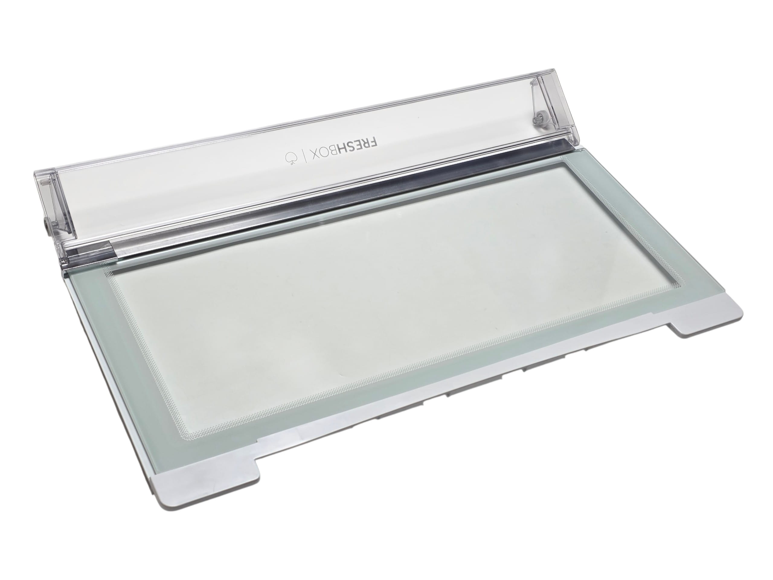 Полка стеклянная FreshBox холодильника Haier с крышкой 0060847426A, оригинал