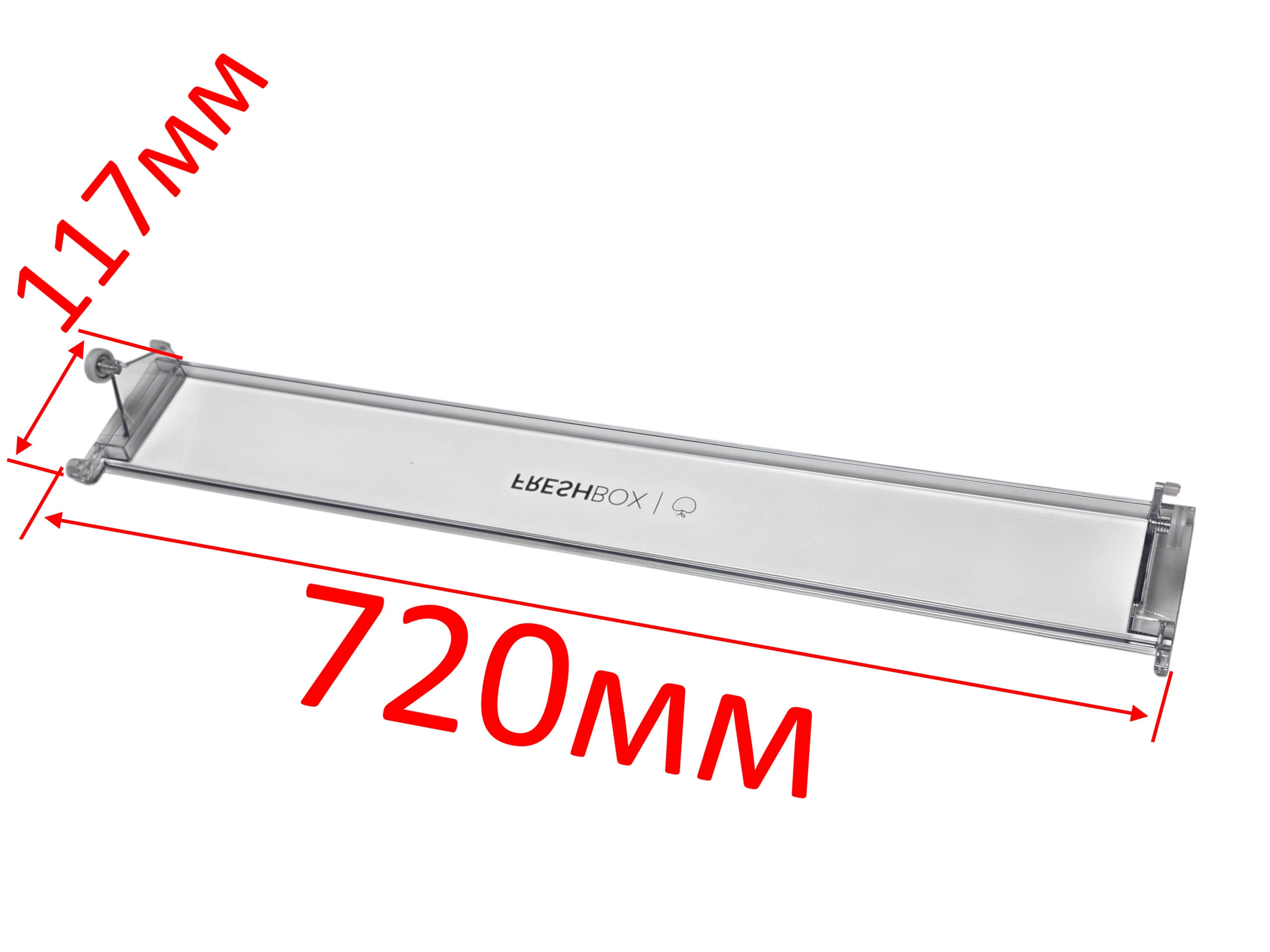 Полка стеклянная FreshBox холодильника Haier с крышкой 0060847426A, оригинал