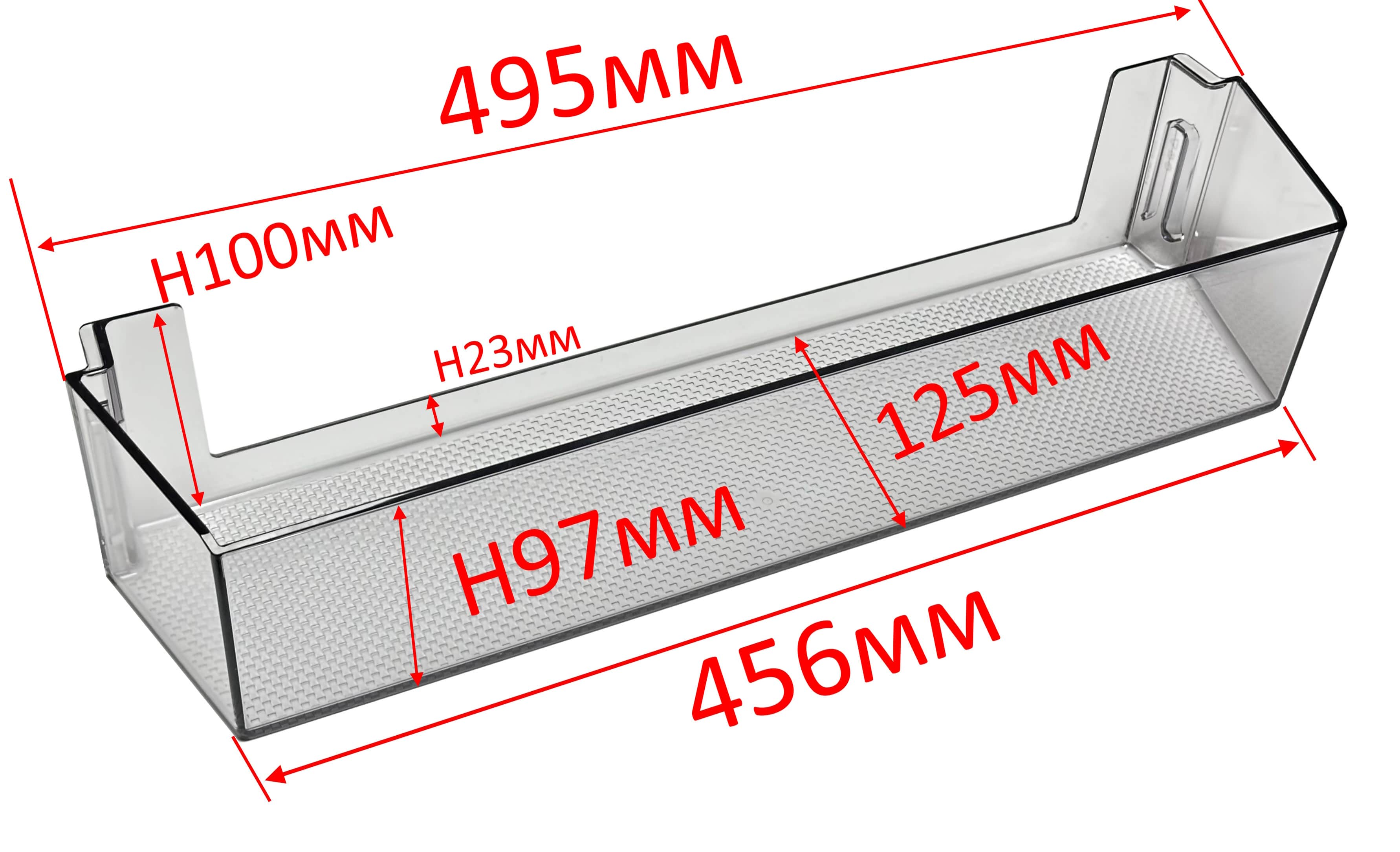 Полка балкон двери холодильника (без пиктограммы) Beko 495х100х125, 4999020200